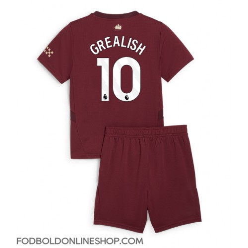 Manchester City Jack Grealish #10 Tredje trøje Børn 2024-25 Kortærmet (+ Korte bukser)